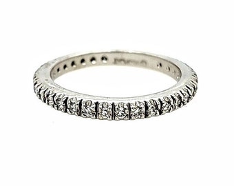 0.30ct. Diamond Platinum Eternity Band / Women’s Diamond Eternity Band / Platinum Stackable Band / Anniversary Gift For Her