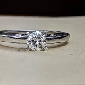 0.47ct. G color SI2 clarity GIA Certified Solitaire Engagement Ring/Natural Not Treated Diamond Engagement Ring/Anniversary Gift for Her