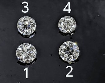 GIA Certified 0.36ct.-0.49ct. European Cut Loose Diamonds Natural Untreated / Antique Cut / Old Mine Vintage Diamond / Art Deco Diamonds