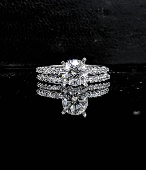 LADIES RING SEMI MOUNT 0.35CT ROUND DIAMOND 14K WHITE GOLD LADIES RING SEMI MOUNT 0.35CT ROUND DIAMOND 14K WHITE GOLD