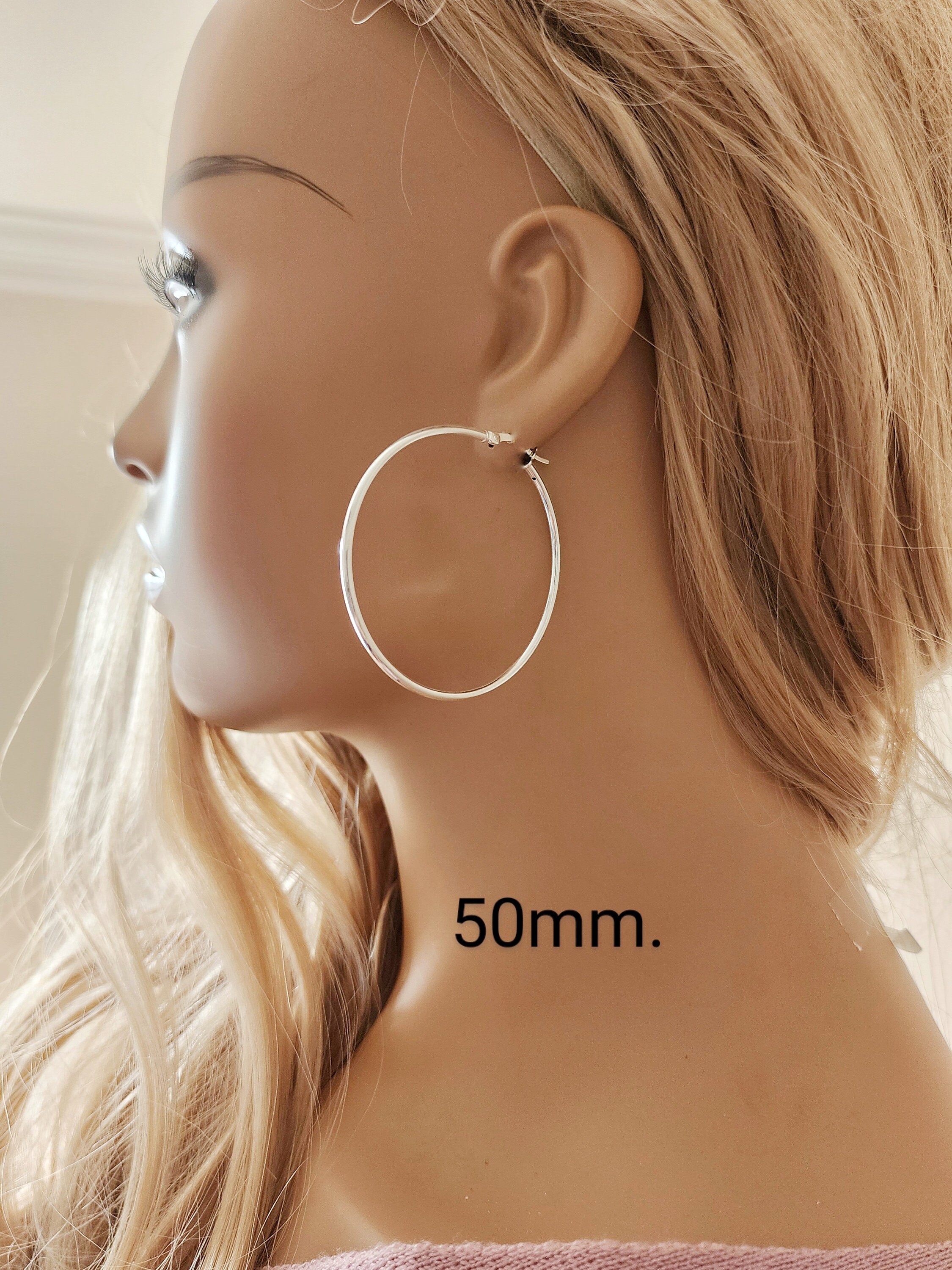 SILVER925 ROUND HOOP EARRINGS /シルバー/ピアス Amazon.com: 925 Sterling Silver Round Hoop Earrings Polished