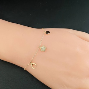 Charm Bracelet 14k Yellow Gold  / Create Your Own Bracelet / NOT Gold Filled NOT Gold Plated / Choose Your Charm / Summer Jewelry