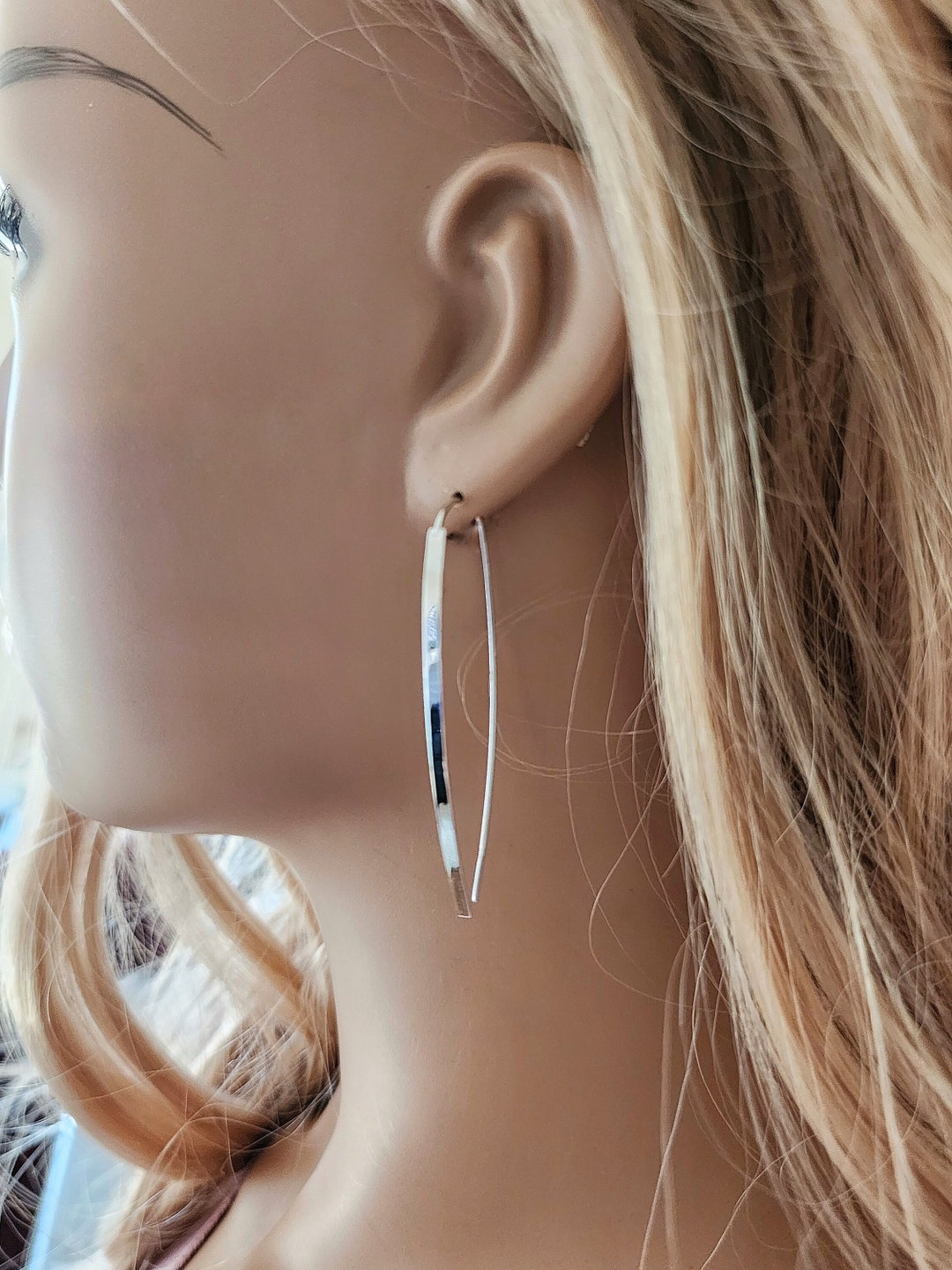 ピアス TATIANA Silver 925 long U-line hoop earrings EC1979 MUSINSA | TATIANA (Silver 925) Oval Hoop Earrings EC3003 (S)
