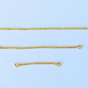 Cable Chain for Earring 14k Gold / NOT Gold Plated NOT Gold Filled / Convertible Chain / Connection Chain / Half Pair or Pair / Gift for Her