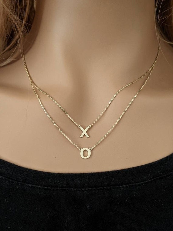 Adornia XO Lariat Necklace silver gold rose gold – ADORNIA