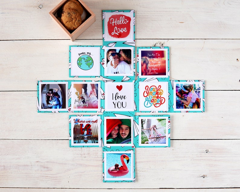 1 Year Gifts for Him Anniversary Explosion Boxes Second Year Etsy