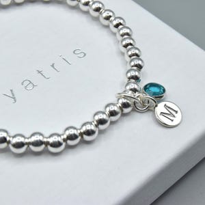 Personalised Sterling Silver Stretch Bracelet