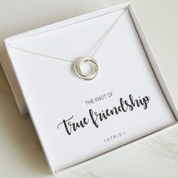 True Friendship Knot Necklace Friendship Knot Best Friend Gift Knot Necklace Friend Gift Friendship Necklace Friendship Knot