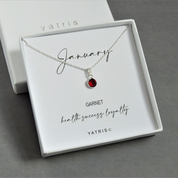 Birthstone jewellery january discount