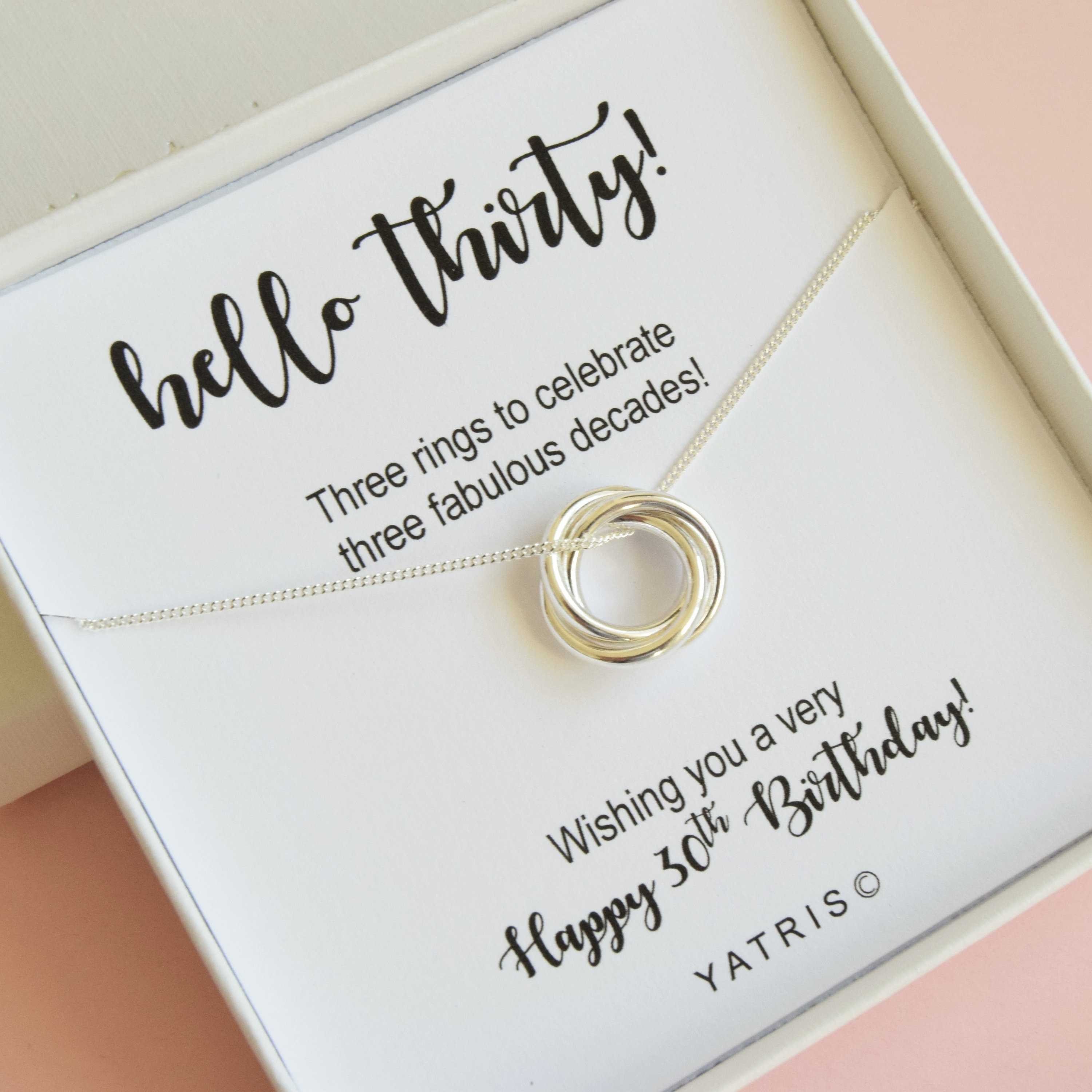 30th Birthday Necklace 30th Birthday Necklace
