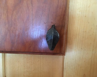 Hand Forged Leaf Cabinet Knob