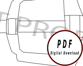 blade template/pattern blueprint DIY pdf digital donwload vector printable cosplay costume larp pdf