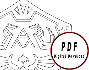 Shield DIY Template Pattern Blueprint DIY Pdf Digital Donwload - Etsy