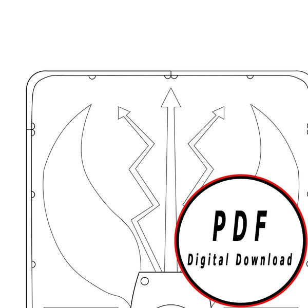 Roman Empire Scutum DIY generischer Typ Template Muster Blaupause DIY pdf digital download Vektor druckbare Cosplay Kostüm Larp pdf