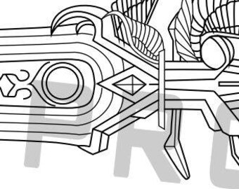 rainfell keyblade template blueprint etsy