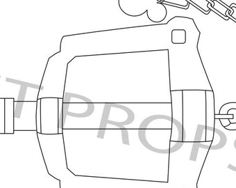 rainfell keyblade template blueprint etsy
