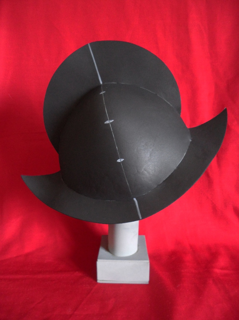 DIY morion eva foam helmet conquistadores pattern blueprint template pdf vector printable digital download cosplay costume larp pdf tutorial image 2