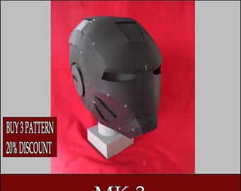 DIY MK 3 eva foam Helmet Template pattern blueprint pdf vector printable digital download cosplay costume larp