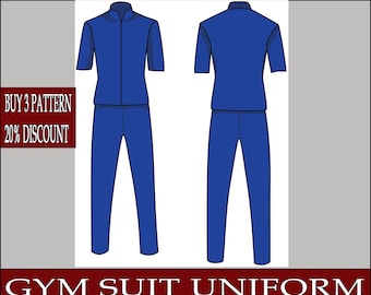 Gym Suit Uniform Sewing Pattern - Cosplay, Larp (PDF Digital Download)
