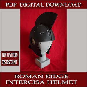 DIYローマヘルメットパターン：インターシサリッジ、EVAフォーム（デジタルダウンロード）