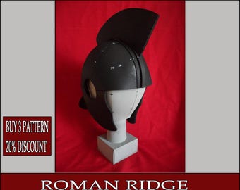 DIY Roman Helmet Pattern: Intercisa Ridge, EVA Foam (Digital Download)