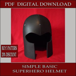 DIY Superhero Helmet Pattern: EVA Foam Cosplay (PDF Download)