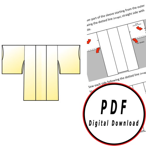 Hakama DIY Base Japanese Template Pattern Blueprint Pdf Vector - Etsy