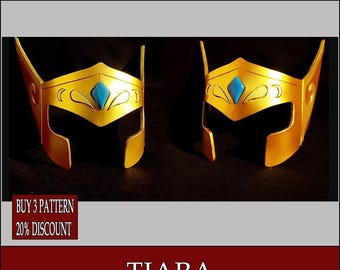 EVA Foam Tiara Helmet Template – DIY Cosplay, Larp (PDF Pattern)