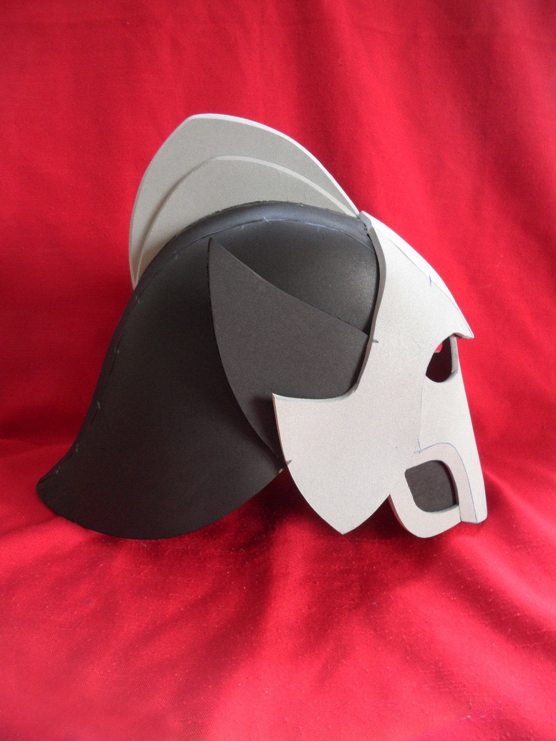 DIY Dark Lord Helmet Tutorial Eva Foam Template Pattern Etsy