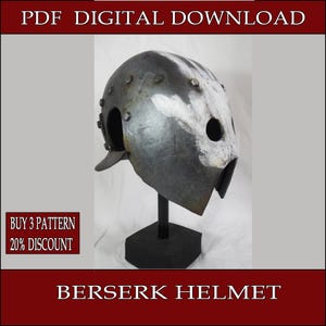 Modèle de casque Berserk, motif en mousse EVA (téléchargement numérique)