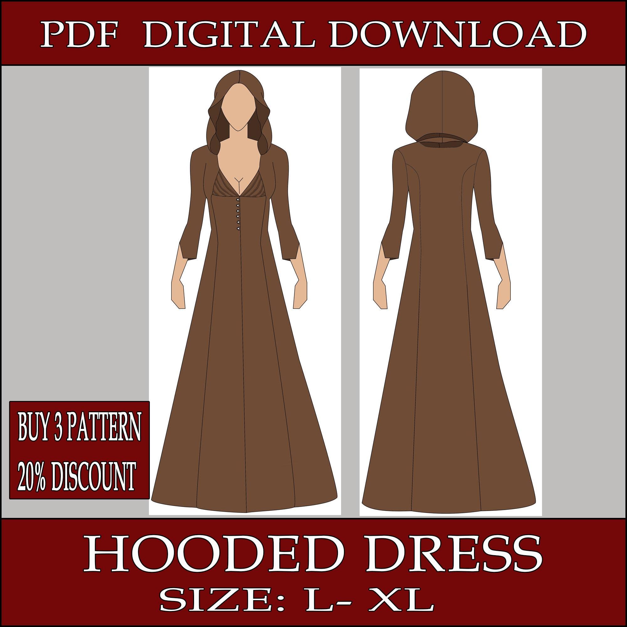 Lady Dimitrescu Dress Pattern - Etsy