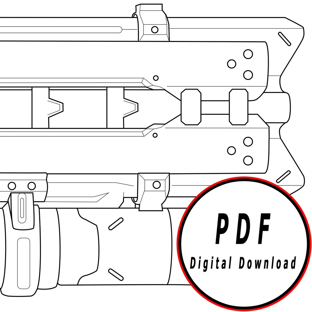 Soldier Gun DIY Template Pattern Blueprint DIY Pdf Digital Donwload ...