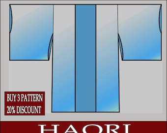 Haori DIY Base japanese Template pattern blueprint pdf vector printable digital download cosplay costume larp pdf
