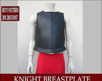 DIY breastplate eva foam knight medieval armor pattern blueprint template pdf vector digital download cosplay costume larp tutorial