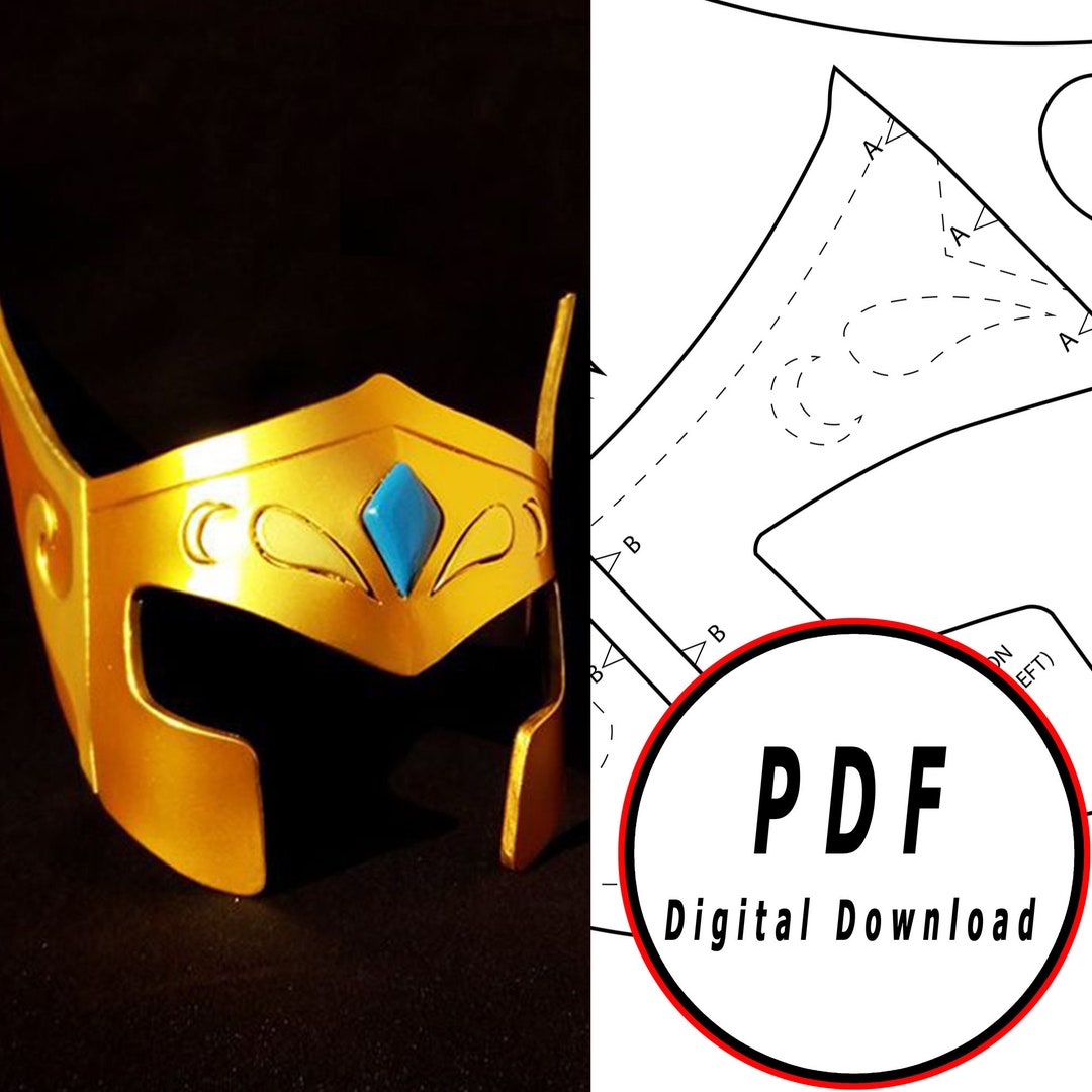 DIY Eva Foam Helmet Template Pattern Blueprint Pdf Vector - Etsy Ireland