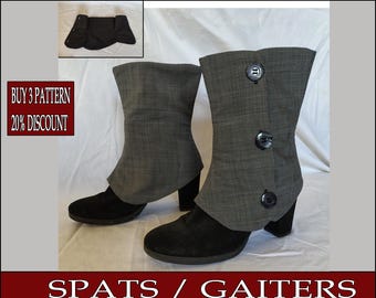 Spats Gaiters Sewing Pattern – Medieval, Elf, Cosplay (PDF Download)