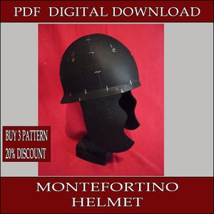 Patrón de casco Montefortino DIY: espuma, galo, celta y romano (descarga en PDF)