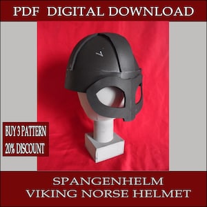 DIY Spangenhelm Vorlage: Foam Wikinger Helm Schnittmuster (PDF Download)