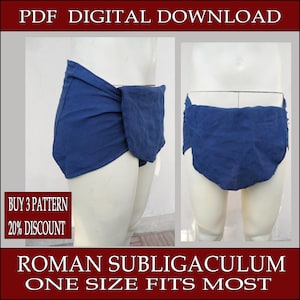 roman subligaculum slip underwear diy tutorial pattern reenactment legionary gladiator republic empire tunic clothing medieval fantasy larp