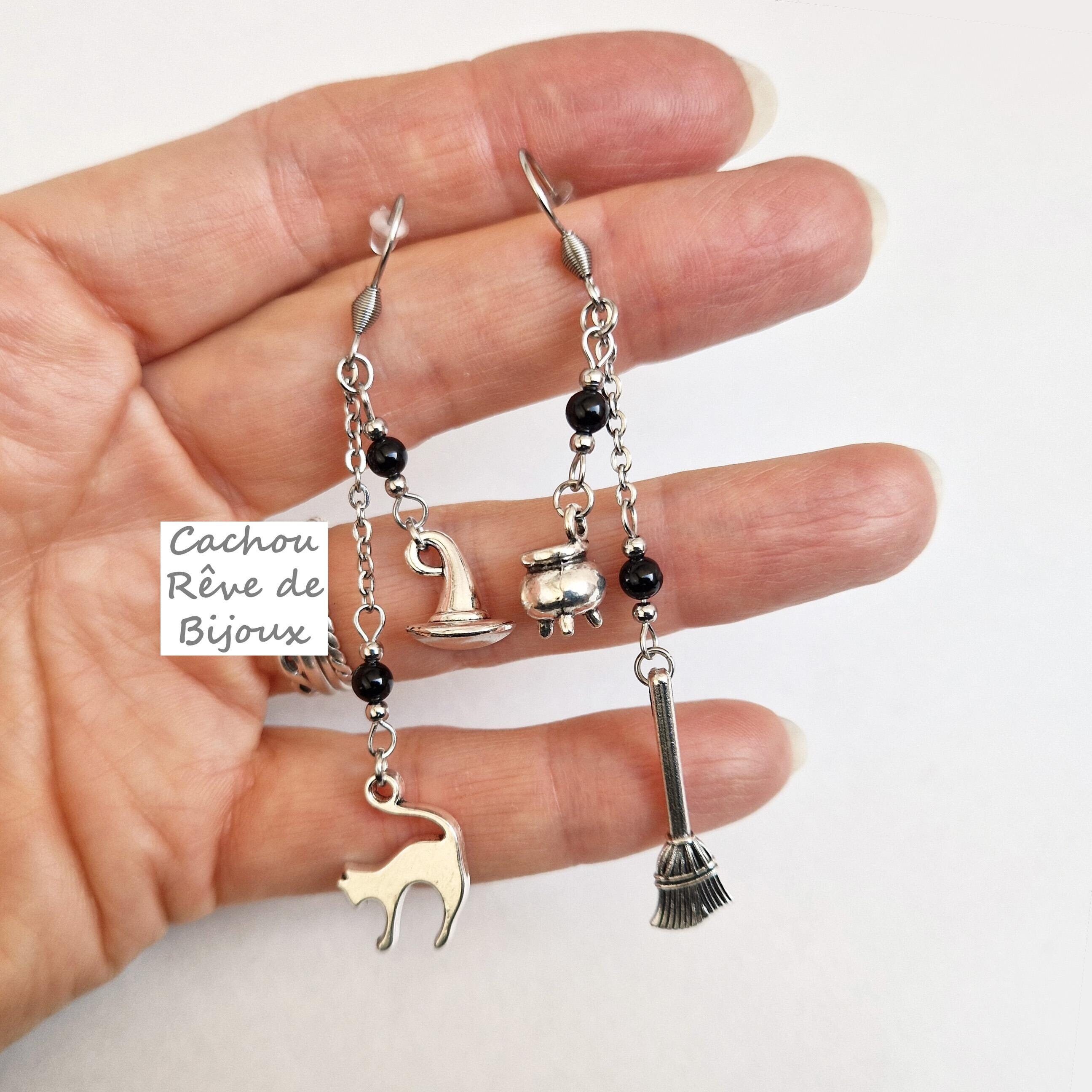Boucles D'oreilles Poissons Phoenix En Nacre & Crochets Argent - Création Artisanale Unique Avec écrin