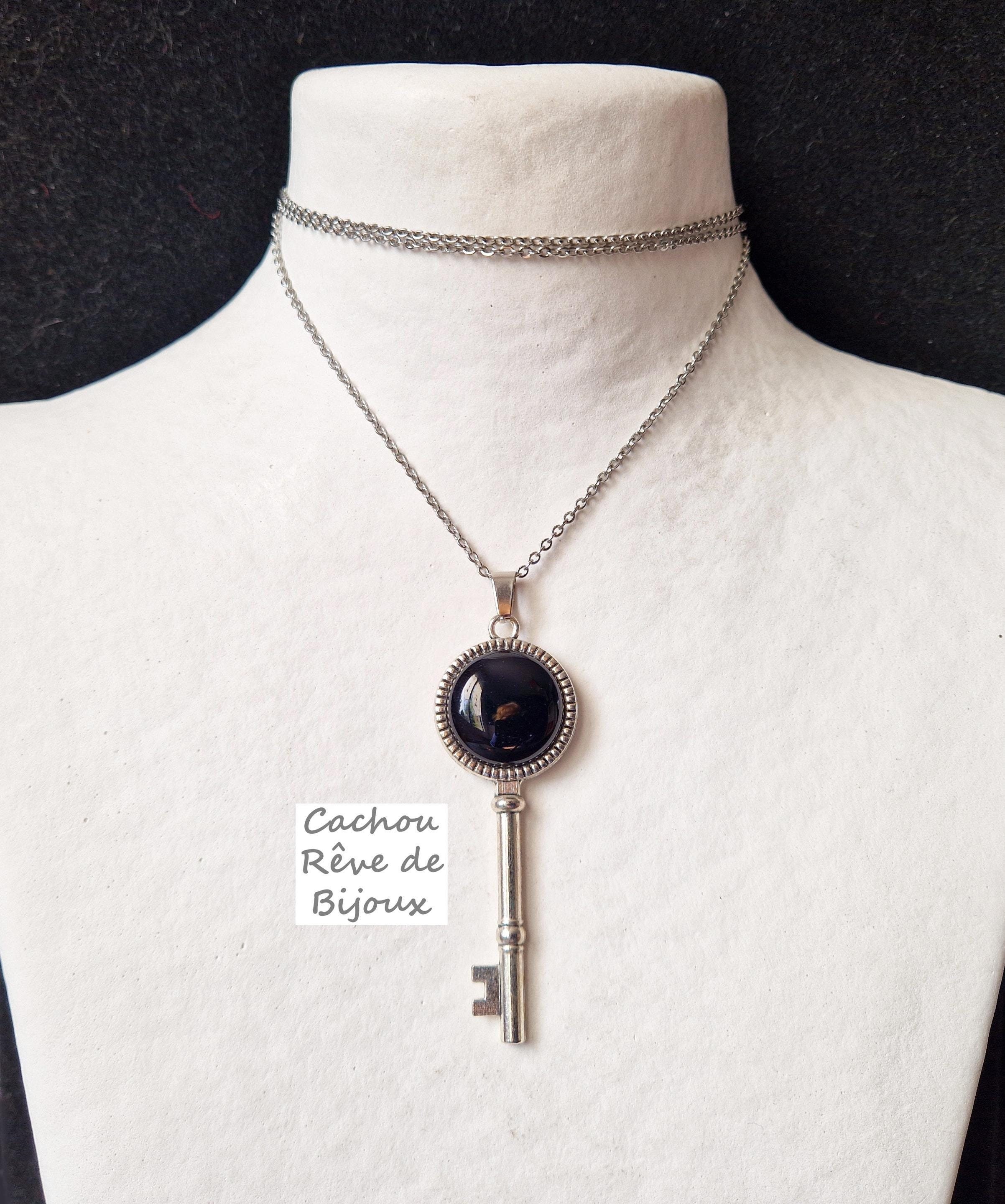 Onyx Key Pendant - Etsy