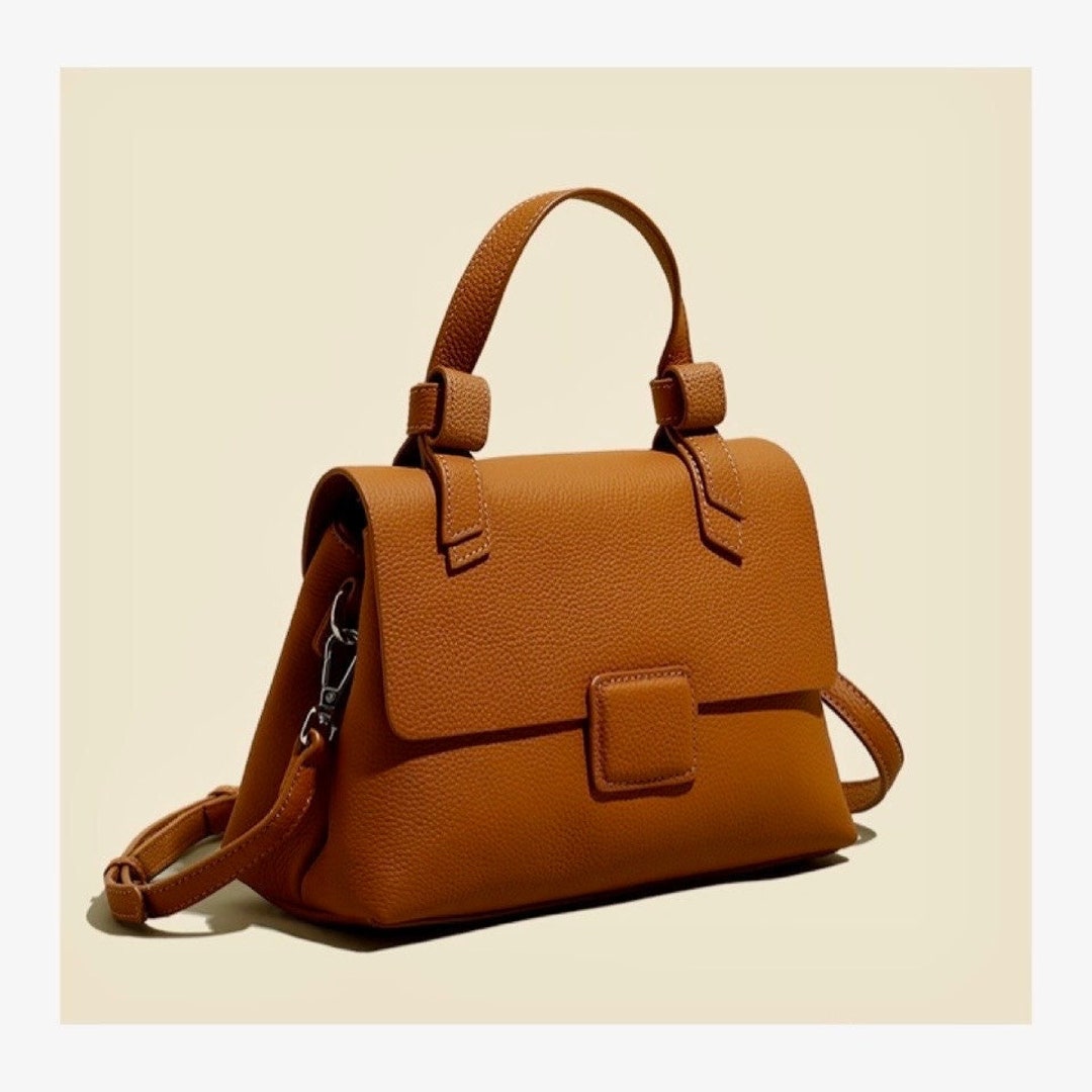 Women Leather Soft Doctor Handbag With Strap/crossbody/shoulder/top