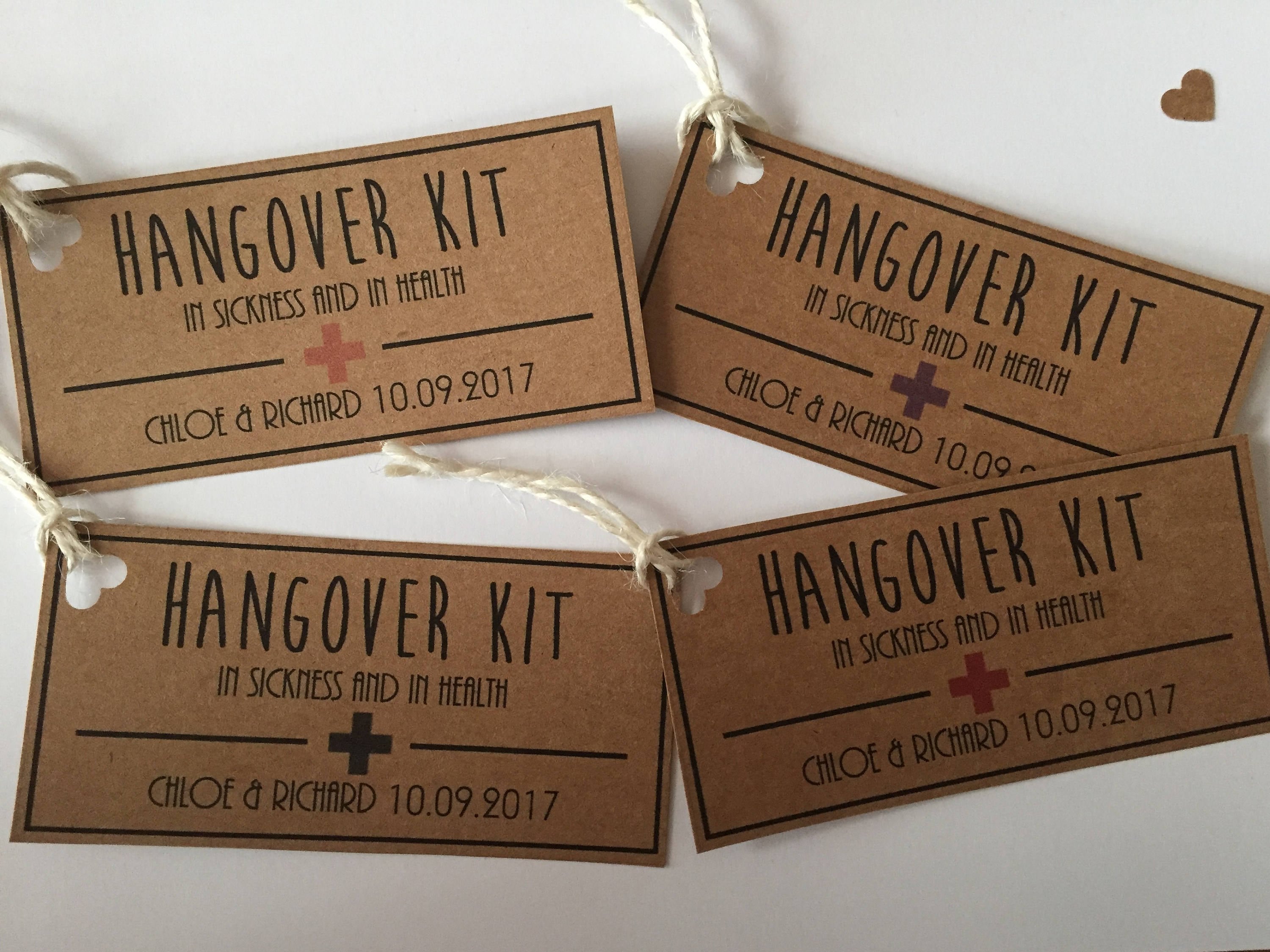 Hangover Kit Tags Printable