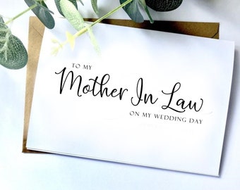 Mother in law wedding card, Father in law wedding card, wedding card, greeting card