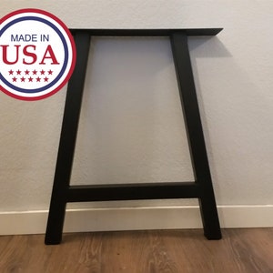 A Frame Table Legs  - Metal Table Legs - Pair - A Table Legs - Steel Table Legs - Kitchen Table Legs - Entry Table Legs - Custom Table Legs