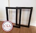 Metal Table Legs - Pair - Table Legs - U Frame Table Legs - Square Table Legs - Metal U-Frame Table Legs - Steel Legs - Iron Legs - Dining