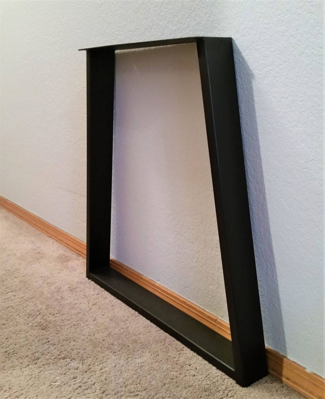 Tapered Metal Table Legs Pair Desk Legs Tapered Table Etsy