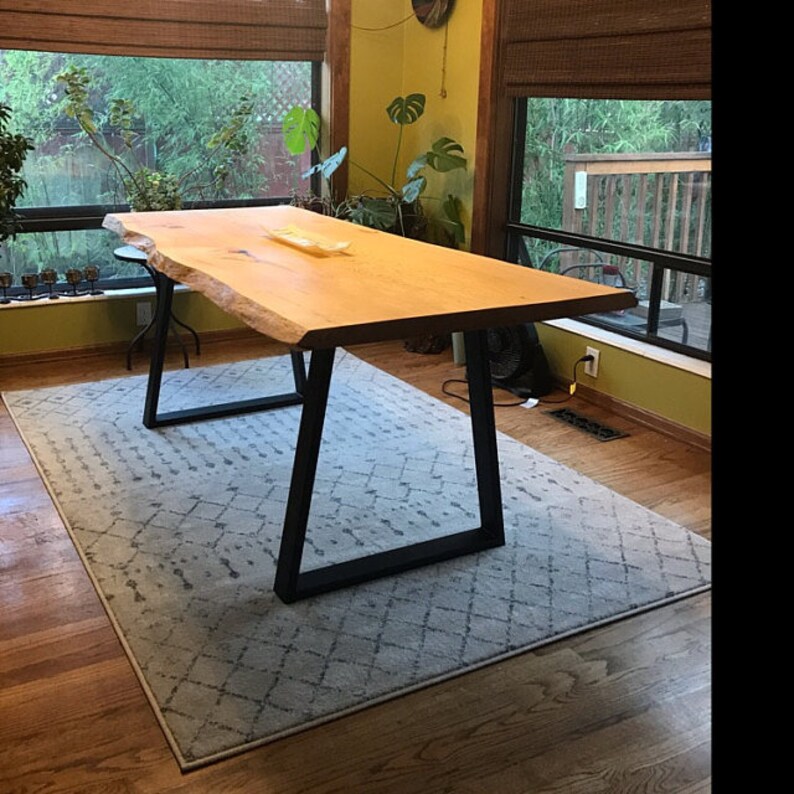 Tapered Metal Table Legs Pair Desk Legs Tapered Table Etsy