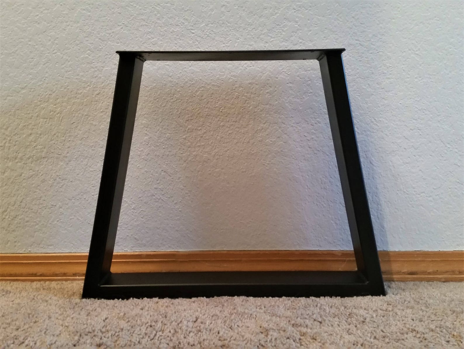 Tapered Metal Table Legs Pair Desk Legs Tapered Table Etsy