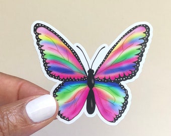 Pink Die Cut Butterfly Sticker/Water Bottle/Laptop/Planner/Memory Keeping